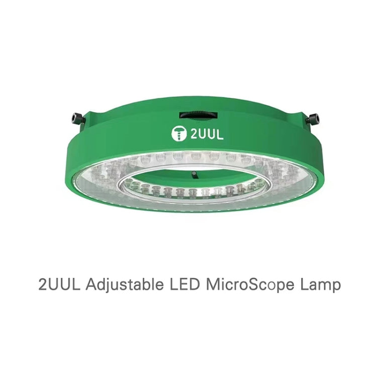 Lampada ad anello per microscopio a LED regolabile 2UUL Alimentatore USB da 5 V, 62mm