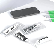 Adesivo forte 2UUL Mr Glue da 25 ml per riparazioni, Glue Black, Glue White
