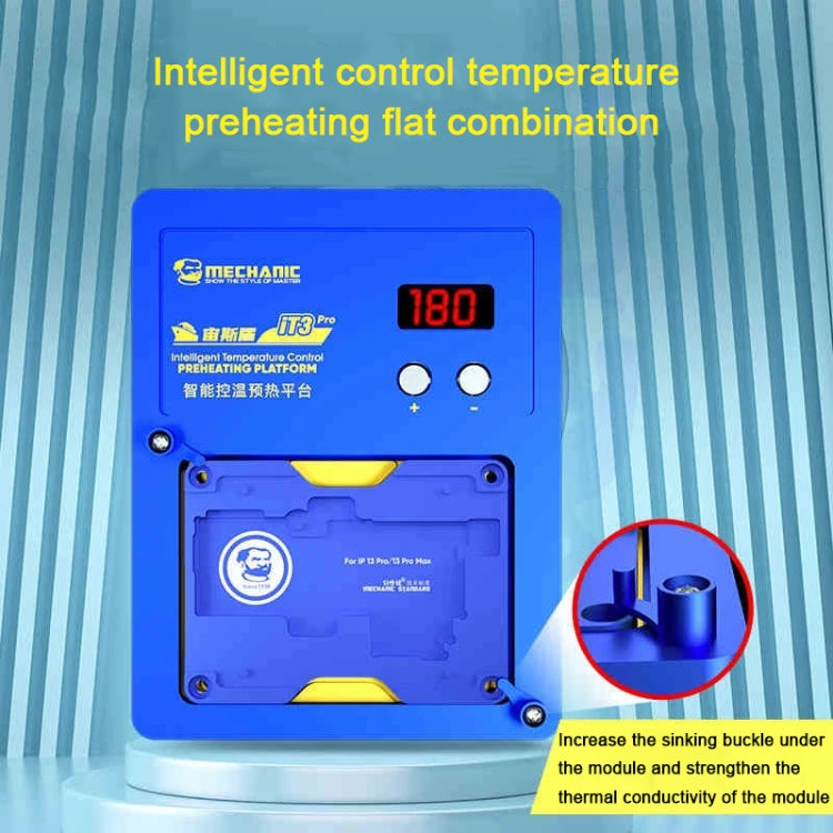 MECCANICO iT3 PRO Piattaforma di preriscaldamento per il controllo intelligente della temperatura, spina europea, iT3 PRO (US Plug), iT3 PRO (EU Plug)