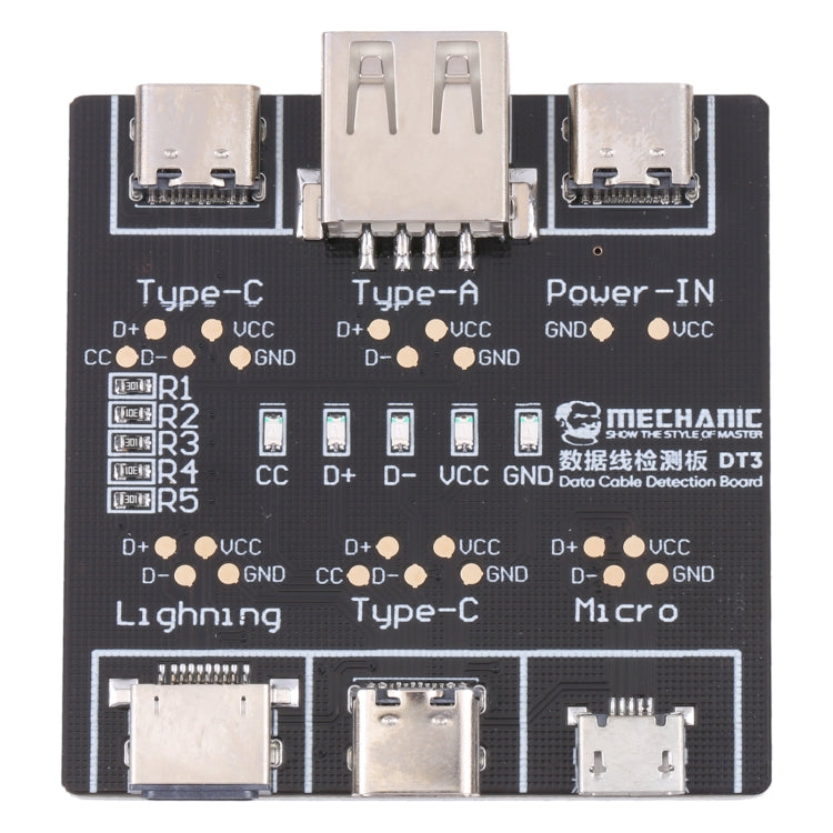 Tester di commutazione on-off di cortocircuito della scheda di rilevamento del cavo dati USB MECHANIC DT3, DT3 Tester