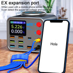 Caricatore PD USB wireless multiporta con display LED