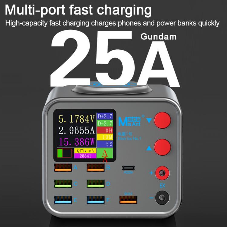 Caricatore PD USB wireless multiporta con display LED