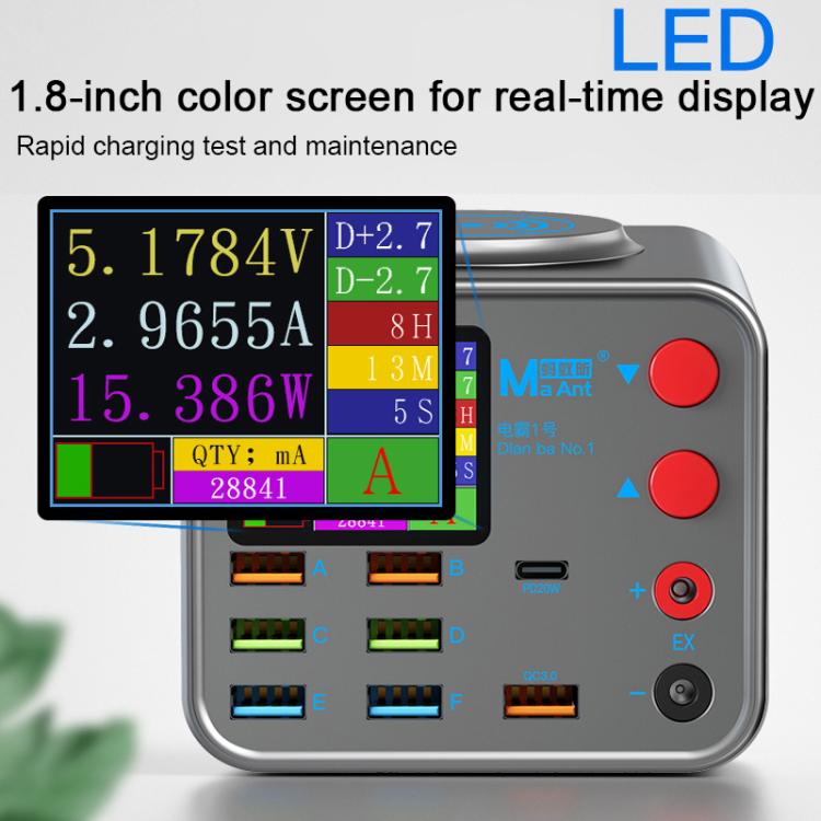 Caricatore PD USB wireless multiporta con display LED
