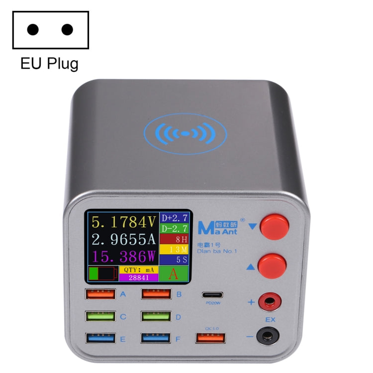 MaAnt Dianba NO.1 Multiport Wireless USB PD Charger, US Plug, Dianba NO.1, EU Plug, Dianba NO.1, US Plug