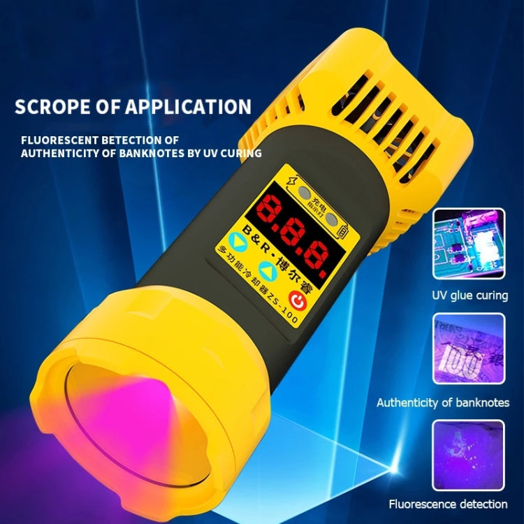 B&amp;R ZS-100 2 in 1 UV Curing Lamp + Cooling Fan Repair Tool, ZS-100