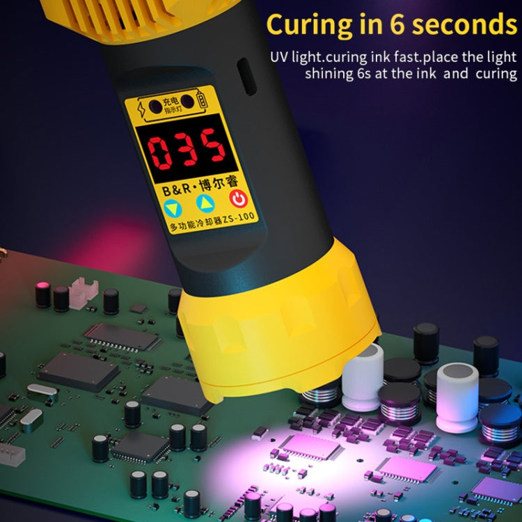 B&amp;R ZS-100 2 in 1 UV Curing Lamp + Cooling Fan Repair Tool, ZS-100