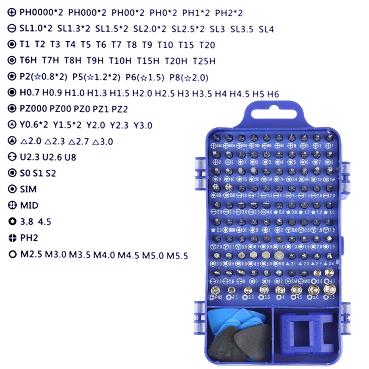 115 in 1 Screwdriver Repair Tool Kit, Plastic Handle