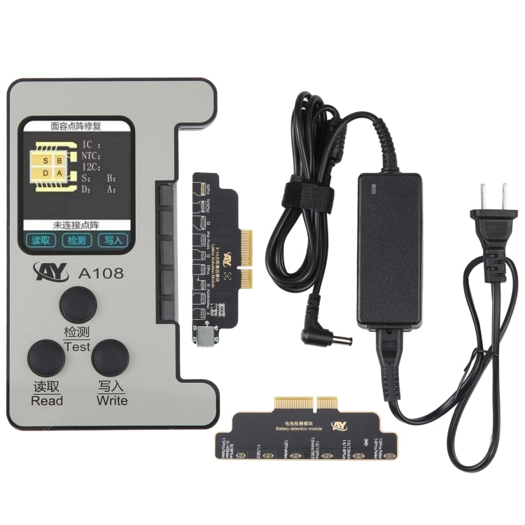 AY A108 Programmatore di riparazione batteria multifunzione a matrice di punti per iPhone 8-14 Pro Max, A108 for iPhone 8-14 Pro Max