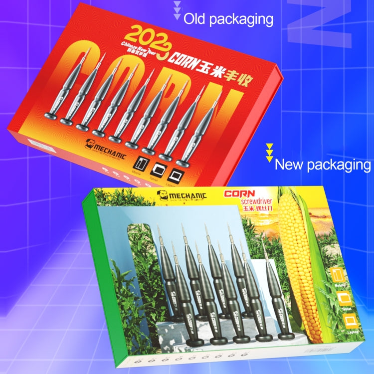 9 in 1 MECHANIC Corn Magnetic Precision Anti-Slip Screwdriver Set