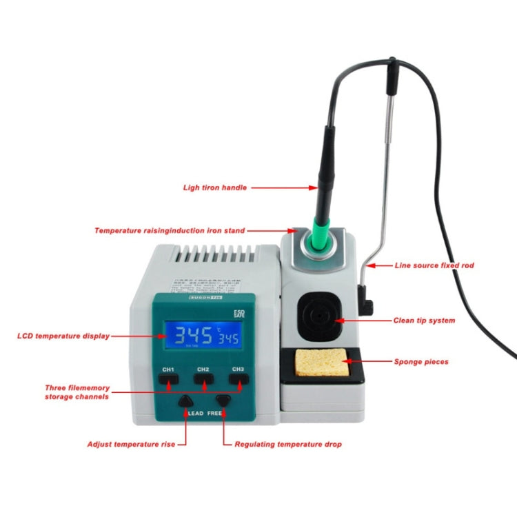 Stazione di saldatura SUGON T26 Kit saldatore elettrico a riscaldamento rapido 2S senza piombo, spina americana, SUGON T26 Kit, US Plug