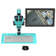 Microscopio trinoculare elettronico RF4 RF7050TVD2-4KC1-M156 7-50X con monitor 4K da 15,6 pollici e telecamera 4K., RF7050TVD2-4KC1-M156