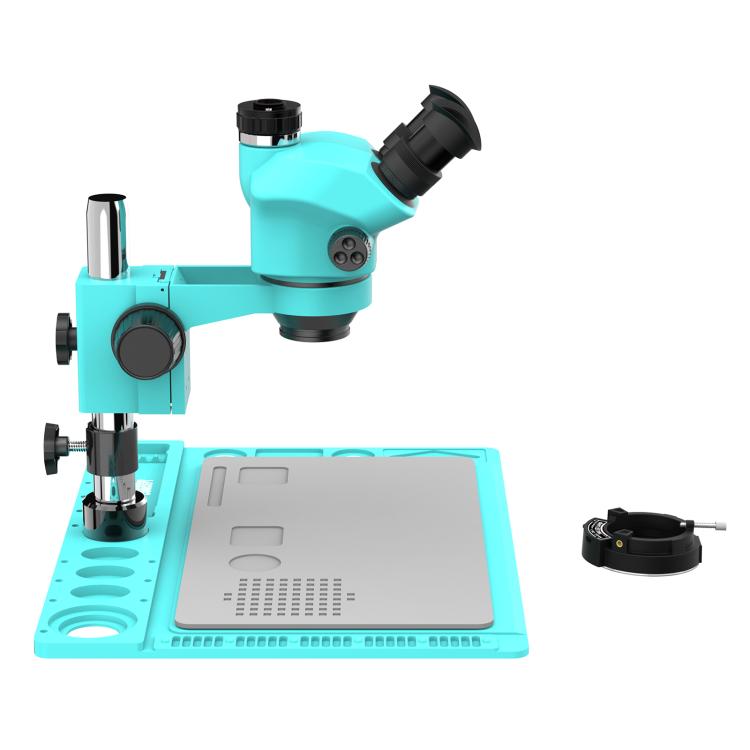 Microscopio stereoscopico trinoculare RF4 RF7050TVD2 con zoom sincrono 7-50X e base grande in lega di alluminio., RF7050TVD2