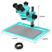 Microscopio stereoscopico trinoculare RF4 RF7050TVD2 con zoom sincrono 7-50X e base grande in lega di alluminio., RF7050TVD2