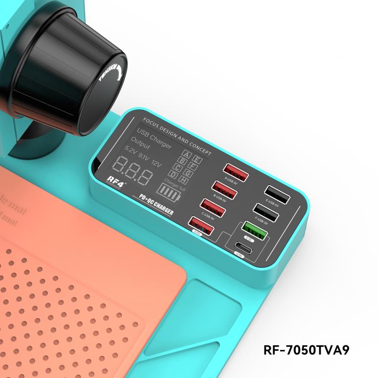 Microscopio stereoscopico trinoculare RF4 RF-7050TVA9 con zoom sincrono 7X-50X e stazione di ricarica USB., RF-7050TVA9(EU Plug), RF-7050TVA9(US Plug)