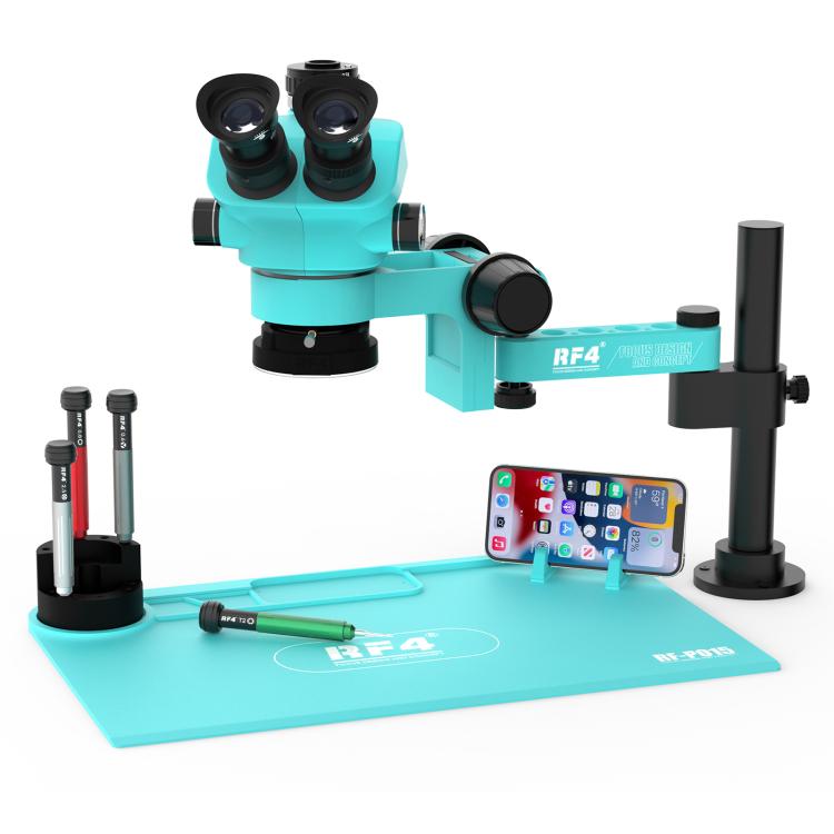 Microscopio telescopico universale RF4 RF7050PRO-FO19 con sollevamento e rotazione a 360 gradi e cuscinetto in silicone., RF7050PRO-FO19