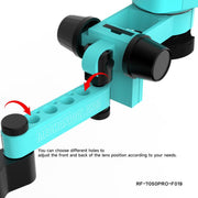 Microscopio telescopico universale RF4 RF7050PRO-FO19 con sollevamento e rotazione a 360 gradi e cuscinetto in silicone., RF7050PRO-FO19