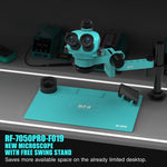 Microscopio telescopico universale RF4 RF7050PRO-FO19 con sollevamento e rotazione a 360 gradi e cuscinetto in silicone., RF7050PRO-FO19