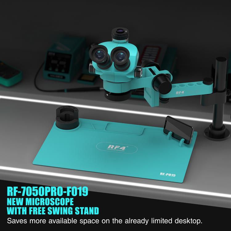 Microscopio telescopico universale RF4 RF7050PRO-FO19 con sollevamento e rotazione a 360 gradi e cuscinetto in silicone., RF7050PRO-FO19