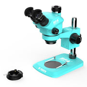 Microscopio trinoculare RF4 RF-7050TV con zoom continuo 7X-50X e messa a fuoco sincrona, ideale per la riparazione di telefoni cellulari., RF-7050TV