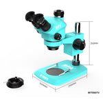 Microscopio trinoculare RF4 RF-7050TV con zoom continuo 7X-50X e messa a fuoco sincrona, ideale per la riparazione di telefoni cellulari., RF-7050TV