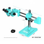 Microscopio industriale stereoscopico binoculare ad alta definizione RF4 RF-7050TVW con zoom continuo e zoom continuo., RF-7050TVW