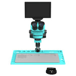 Microscopio trinoculare RF4 RF7050TVD2-YS010W con zoom sincrono 7-50X e monitor HD da 10 pollici 1080P., RF7050TVD2-YS010W