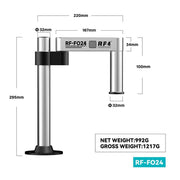 Supporto per microscopio RF4 RF-FO24 con braccio oscillante regolabile e rotazione a 360 gradi., RF-FO24
