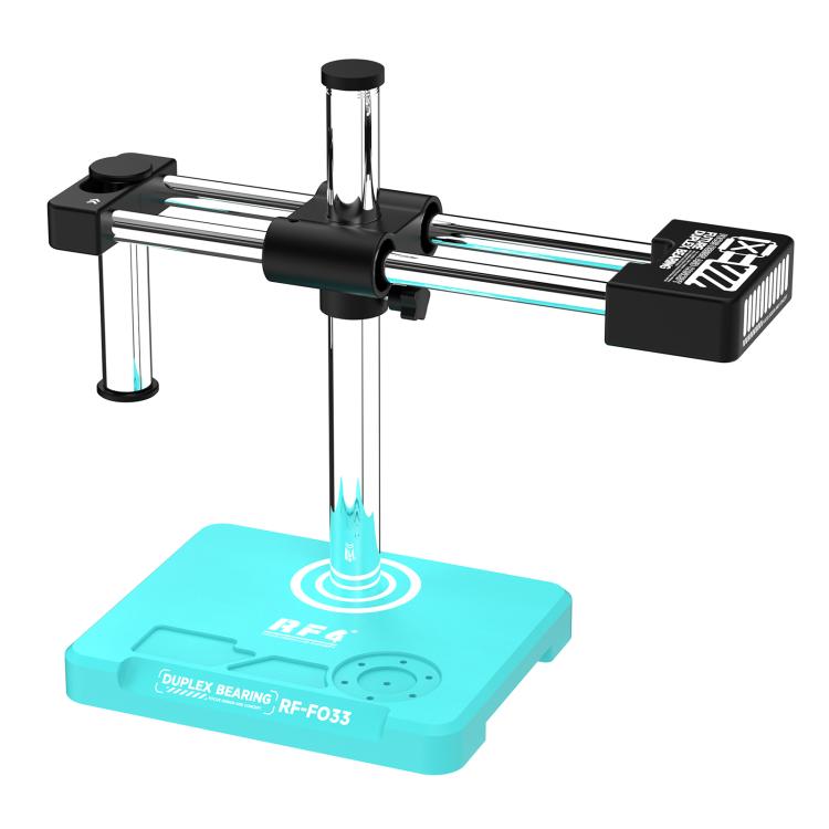 Supporto per microscopio RF4 RF-FO33 con braccio oscillante a doppio asse regolabile a 360 gradi e base, compatibile con la maggior parte dei microscopi., RF-FO33