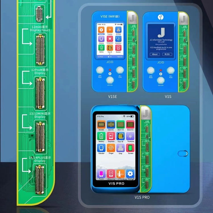 JC V1SE Testing Repair Face ID Dot Board Adattatore per iPhone X-14 Pro Max, Face ID Dot Board For iPhone X-15 Pro Max