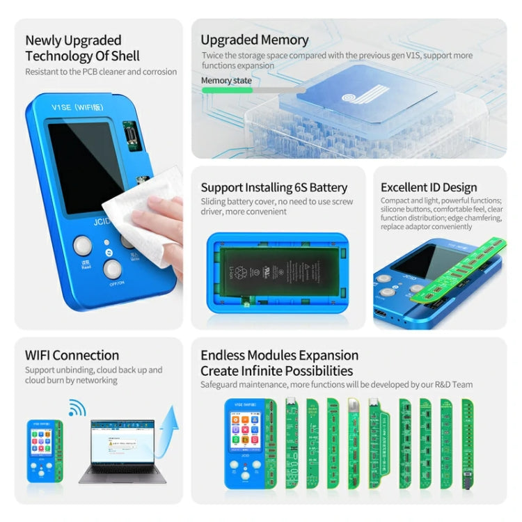 JC V1SE Cell Phone Code Reading Programmer Set for iPhone, V1SE Programmer Set