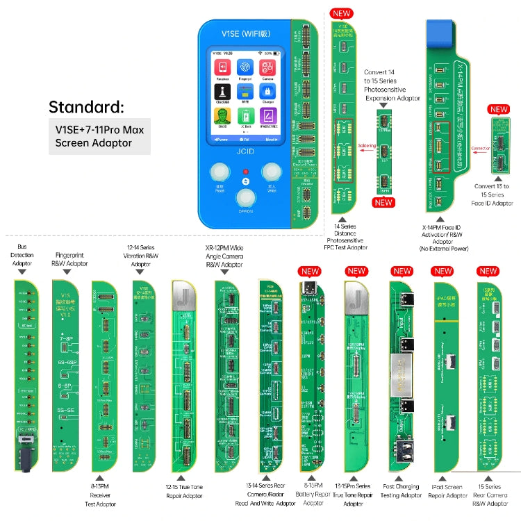 JC V1SE Programmatore di lettura del codice del telefono cellulare impostato per iPhone, V1SE Programmer Set