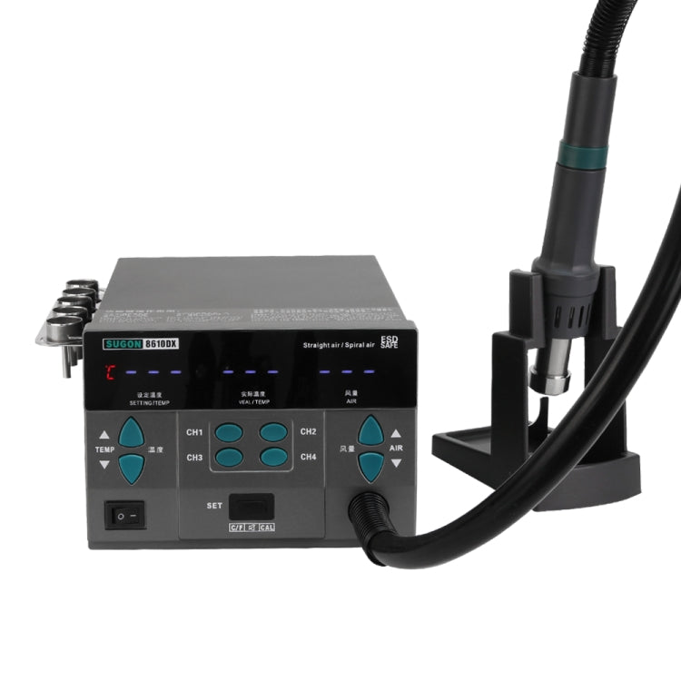 Stazione pistola ad aria calda SUGON 8610-DX, presa EU, SUGON 8610-DX, US Plug, SUGON 8610-DX, AU Plug, SUGON 8610-DX, EU Plug