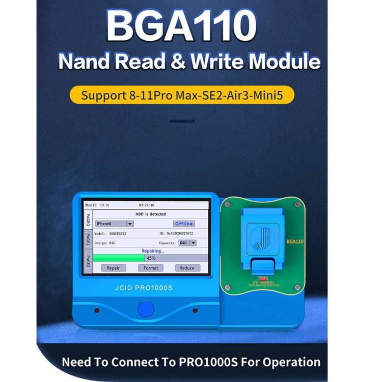 JC BGA110 Nand Module for iPhone 8~11 Pro Max, JC BGA110