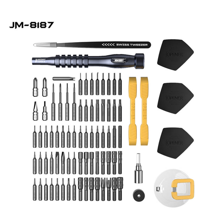 JAKEMY JM-8187 Set di cacciaviti magnetici 83 in 1, JM-8187 83 in 1