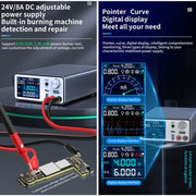 Alimentatore regolatore di tensione intelligente AIXUN P2408, spina europea, P2408 EU Plug, P2408 US Plug