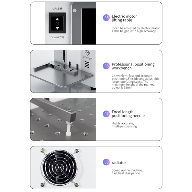 Separatore laser separato automatico TBK 958F 20W 1064nm, spina americana, TBK 958F(AU Plug), TBK 958F(EU Plug), TBK 958F(US Plug), TBK 958F(UK Plug)