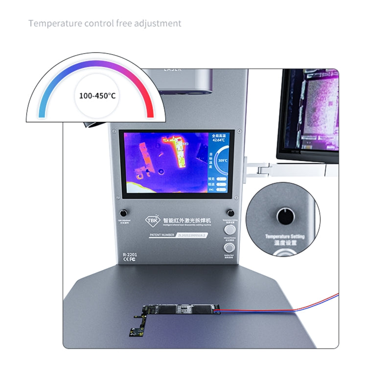 TBK R2201 Analizzatore termico intelligente a infrarossi con microscopio, spina UK, TBK R2201(EU Plug), TBK R2201(AU Plug), TBK R2201(UK Plug), TBK R2201(US Plug)