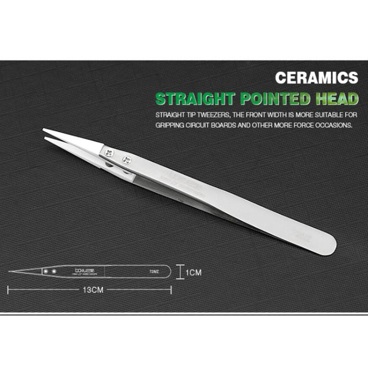 BAKU BA-I7-72MZ Stainless Steel Straight Tweezers, BAKU BA-I7-72MZ(Straight)