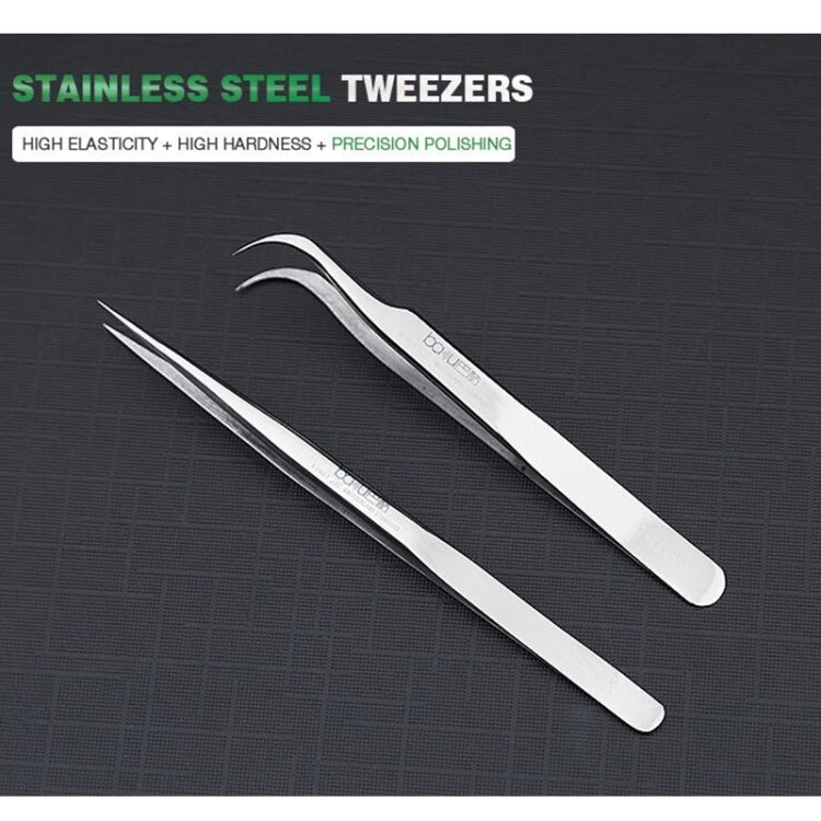 BAKU BA-i6-SS-sa Stainless Steel Straight Tweezers, BAKU BA-i6-SS-sa(Straight)