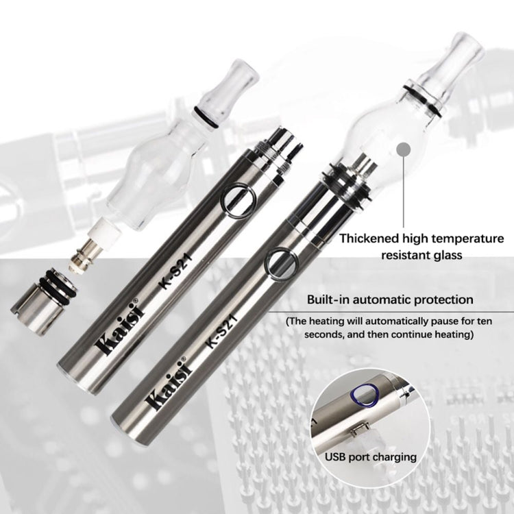 Kaisi K-S21 Rosin Pen Rosin Atomization Machine Short Circuit Detector, Kaisi K-S21(Black), Kaisi K-S21(Silver)