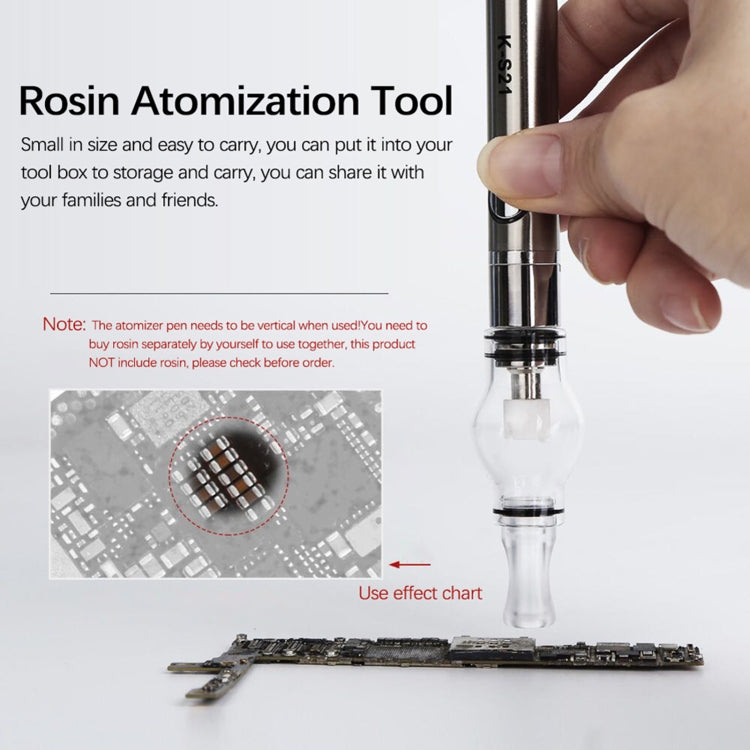 Kaisi K-S21 Rosin Pen Rosin Atomization Machine Short Circuit Detector, Kaisi K-S21(Black), Kaisi K-S21(Silver)