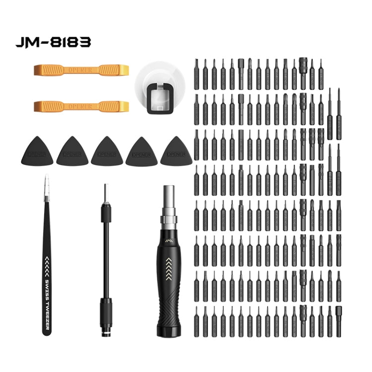 JAKEMY JM-8183 Set di cacciaviti manuali multiuso 145 in 1, JM-8183