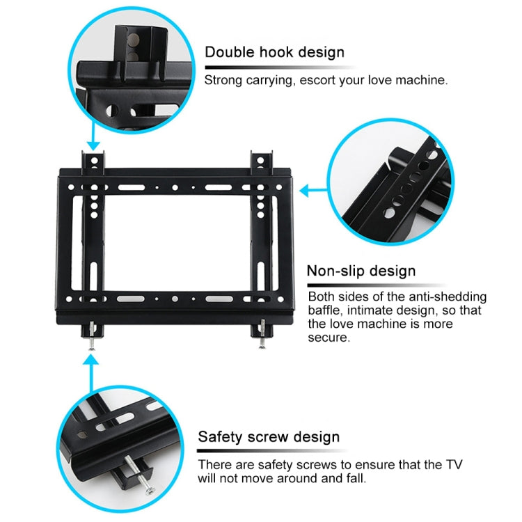 Staffa di montaggio a parete universale per TV LCD GD01 da 14-42 pollici, GD01