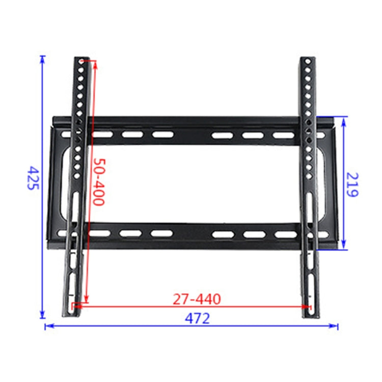 Staffa di montaggio a parete per TV LCD ad angolo verticale regolabile universale KT698 da 26-55 pollici, KT698