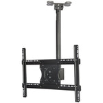 Staffa a doppio uso per montaggio a parete a soffitto per TV a schermo singolo regolabile in altezza e angolazione universale da 32-65 pollici, portata retrattile: 0,5-3 m, 32-65 inch