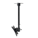 Staffa a doppio uso per montaggio a parete a soffitto per TV a schermo singolo regolabile in altezza e angolazione universale da 14-42 pollici, portata retrattile: 0,5-1 m, 14-42 inch