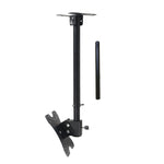 Staffa a doppio uso per montaggio a parete a soffitto per TV a schermo singolo regolabile in altezza e angolazione universale da 14-42 pollici, portata retrattile: 0,5-2 m, 14-42 inch