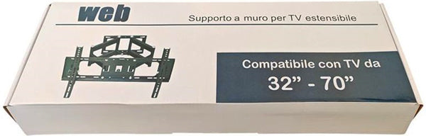 Supporto a muro per TV LED LCD 32-70'' full-motion braccio doppio
