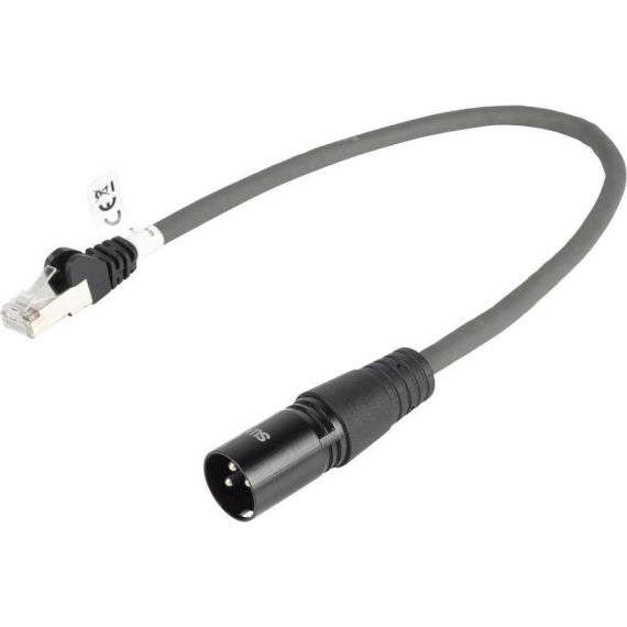 Cavo DMX Digitale  XLR 3p (M) - RJ45 30cm Grigio Scuro