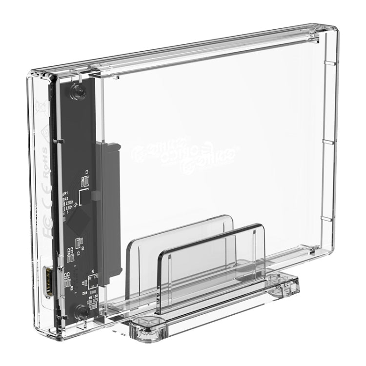 Custodia per disco rigido da 2,5 pollici 10 Gbps serie trasparente con supporto, 2159C3